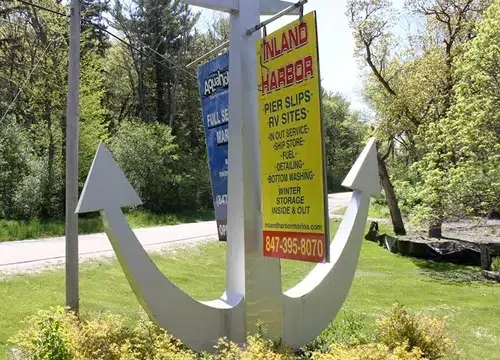 Inland Harbor Marina signage